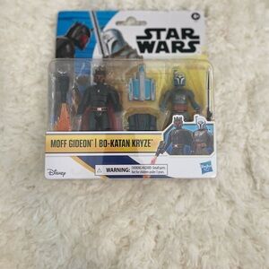 Disney Star Wars Moff Gideon and Bo Katan Kryze Figures